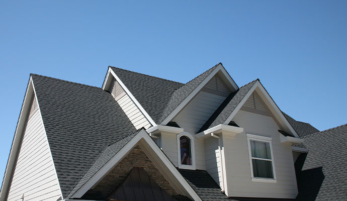 Installed house roof